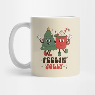 Retro Funny Feeling Jolly Christmas Mug